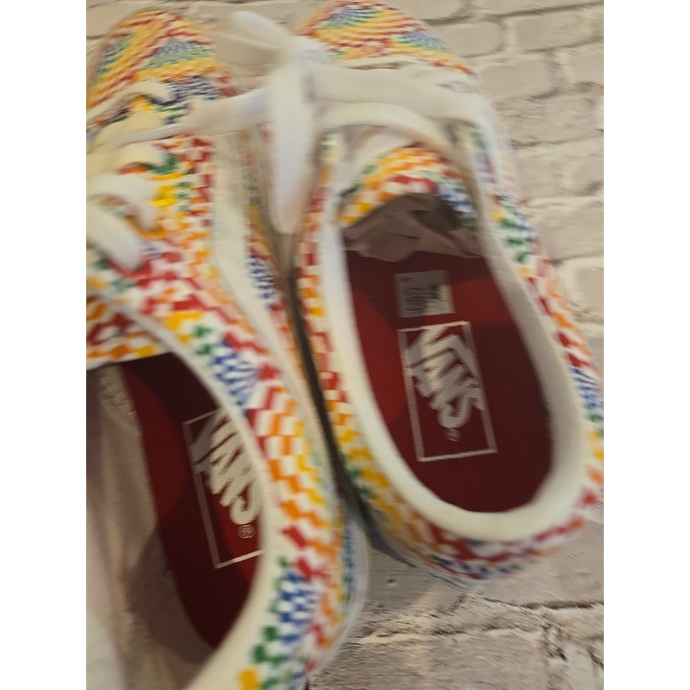 Vans Old Skool Pride Platform Skate Shoes Multi Color, Women's 6.5, EUC (102) - Picture 7 of 8